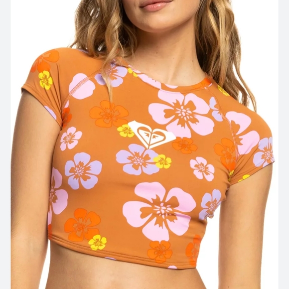 ROXY x KATE BOSWORTH NEW Cropped Top Bikini Top Paradise